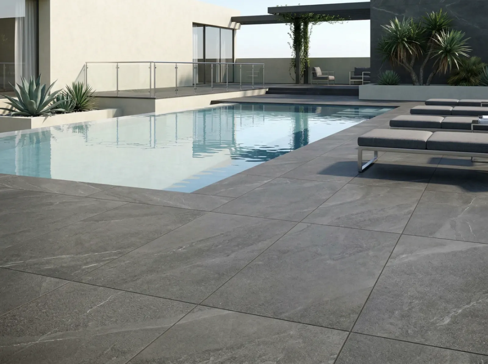 PIETRA LIGURE grand format exterieur avec finition mate et bords rectifiés