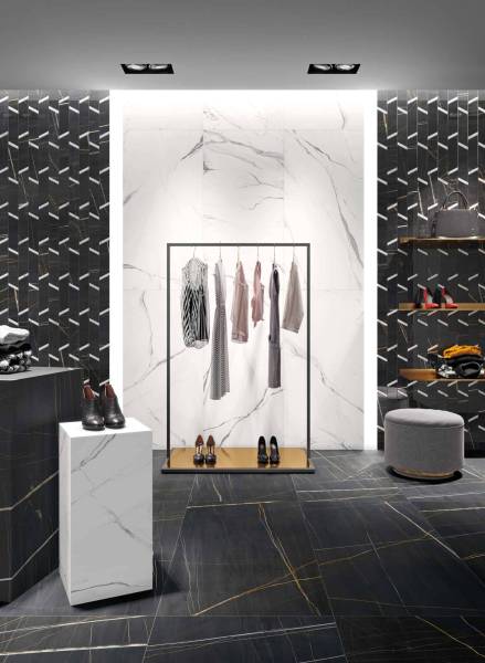 Carrelage grès cérame effet marbre 60x120 série Mus_art de chez Sichenia pour sols intérieur à Carpentras dans le Vaucluse